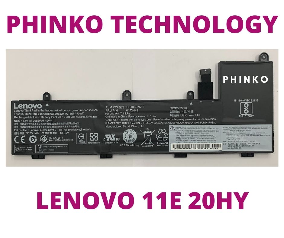 Lenovo Battery ThinkPad 11e 4th Gen Chromebook 20HX 20J0 Yoga 20HW 20HY 01AV442