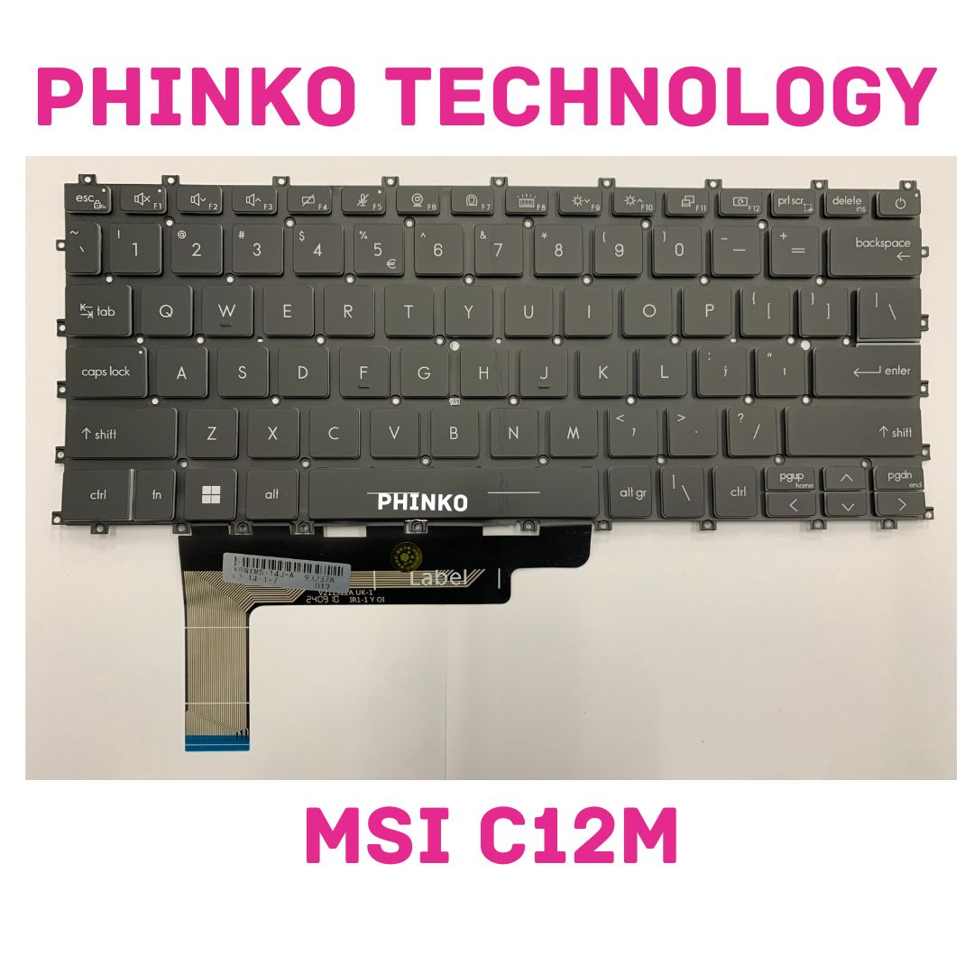 New For MSI Modern 14 C11M C12M MS-14J1 MS-14J3 Keyboard US White Backlit