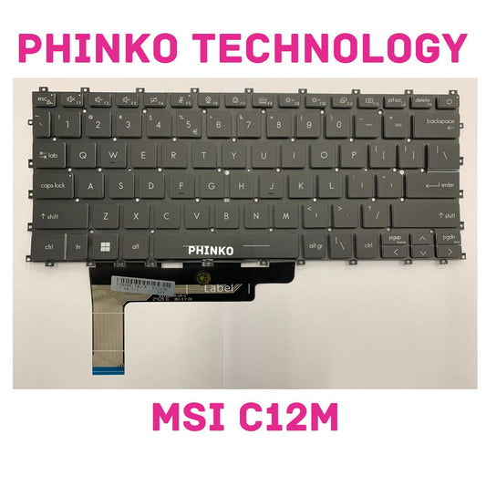 New For MSI Modern 14 C11M C12M MS-14J1 MS-14J3 Keyboard US White Backlit