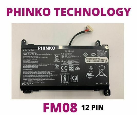 12-Pin FM08 Battery for HP Omen 17-AN 17-AN013TX 922752-421 HSTNN-LB8A