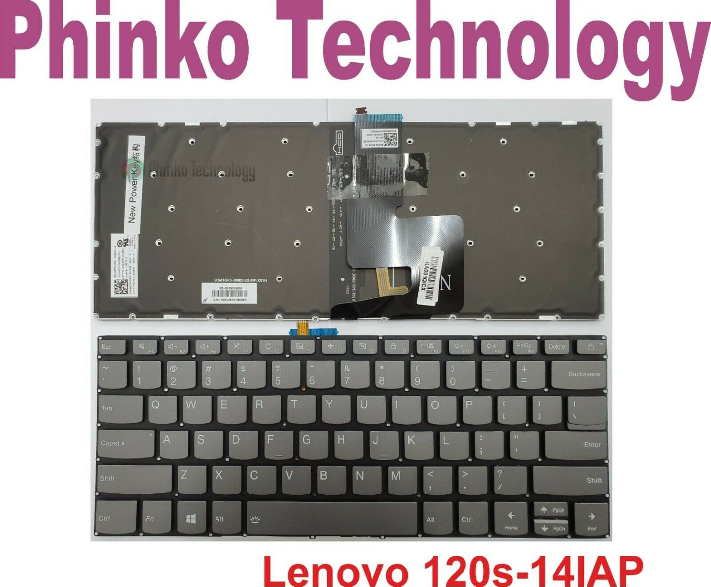 Keyboard For Lenovo Ideapad 520S-14IKB S130-14IGM S145-14IWL (TYPE B)