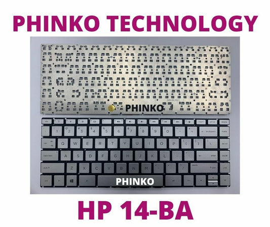 Silver Keyboard for HP Pavilion x360 14-bp 14-bq 14-bf 14-bk 14g-br 14g-bu