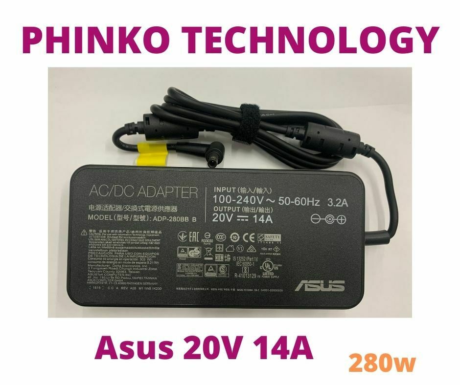 Original ROG 20V 280W AC Adapter Charger For Asus G703GI-E5077T G703GI-E5005R