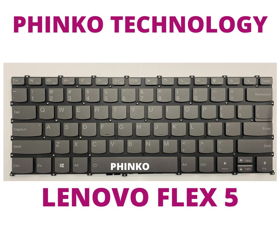 Laptop Lenovo Flex 5-14ARE05 5-14IIL05 5-14ITL05 5-14ALC05 Keyboard US Backlit