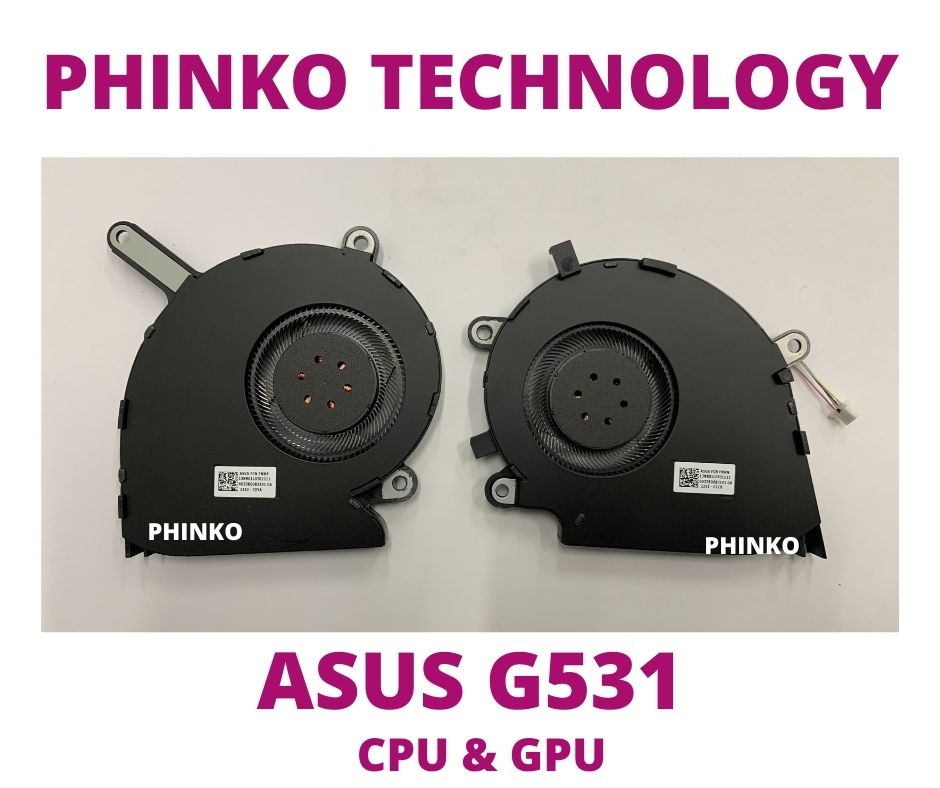 One Pair of CPU GPU Cooling Fans for ASUS ROG Strix G351 G351G G531GT TYPE B