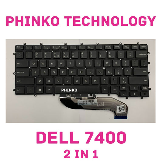 NEW Dell Latitude 7400 / 9410 2-in-1 US ENGLISH Backlit Keyboard
