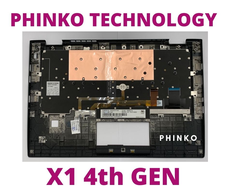 Lenovo ThinkPad X1 Carbon 4th Gen Palmrest Cover Keyboard US Black 01AV154