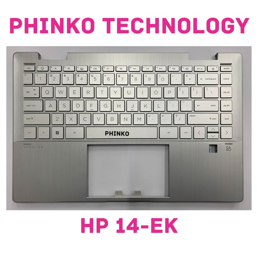 For HP Pavilion X360 2-in-1 14-EK Palmrest Upper Case US Backlit KB N09433-001