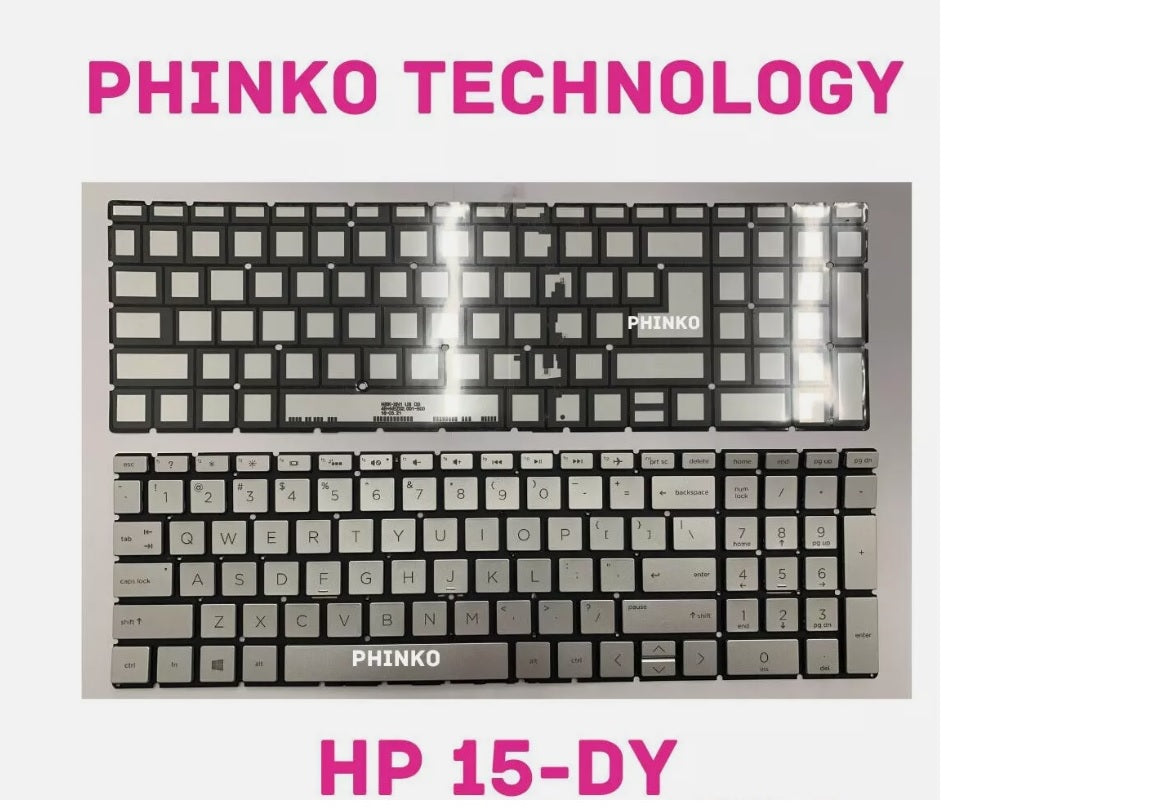 Keyboard for HP Envy HP 15-db 15-dw 15-du 15s-du 15-dy 15-DR TPN-C139 Silver