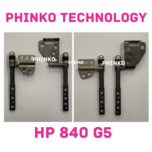 HP EliteBook 840 G5 14" LCD Screen Lid Top Hinges Pair Left Right Set