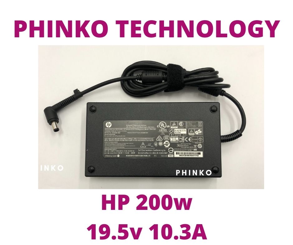 HP power charger genuine 200W 910845-001 866251-003 Black tip 7.4*5.0 mm