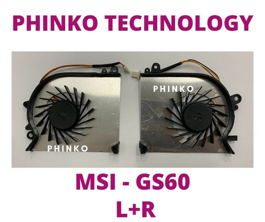 MSI GS60 GS60 2PC 2PL 2QC 2QD 2QE 6QE PAAD06015SL CPU GPU Cooling FAN