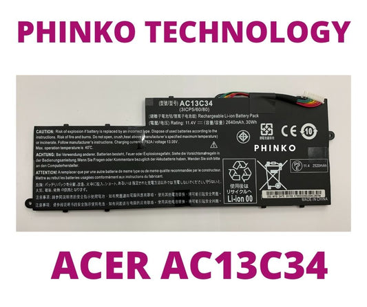 NEW AC13C34 Battery For Acer Aspire V5-122P V5-132P E3-111 E3-112V