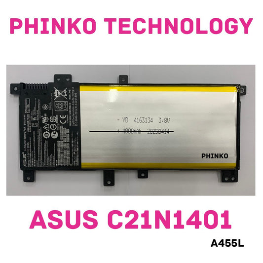 C21N1401 Battery For ASUS A455L F455L X455L X455LA Y483L K455L W409L VM410L 37WH
