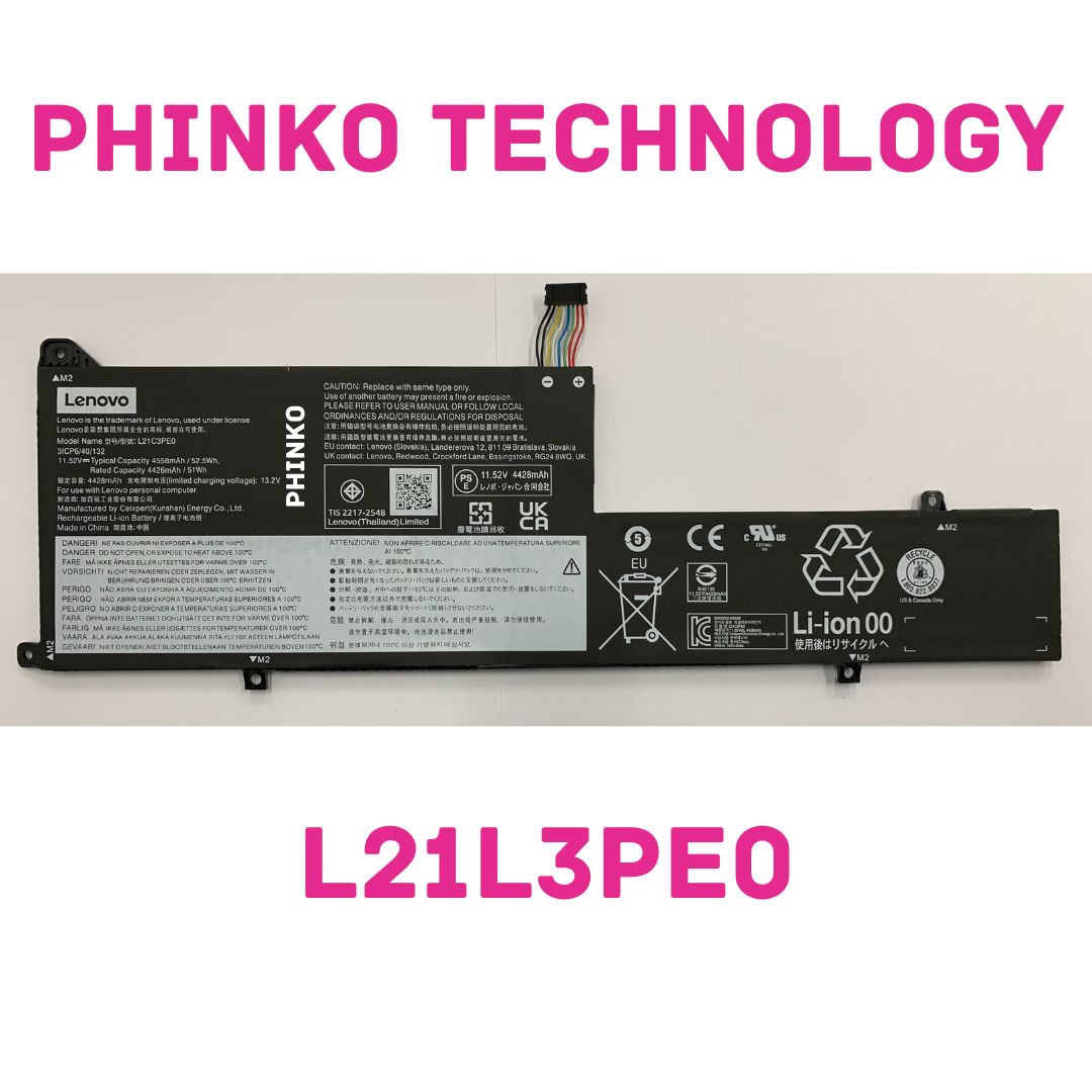Lenovo Battery L21B3PE0 L21C3PE0 L21L3PE0 L21M3PE0 L21M3PE1/PE2 52.5Wh 82XX