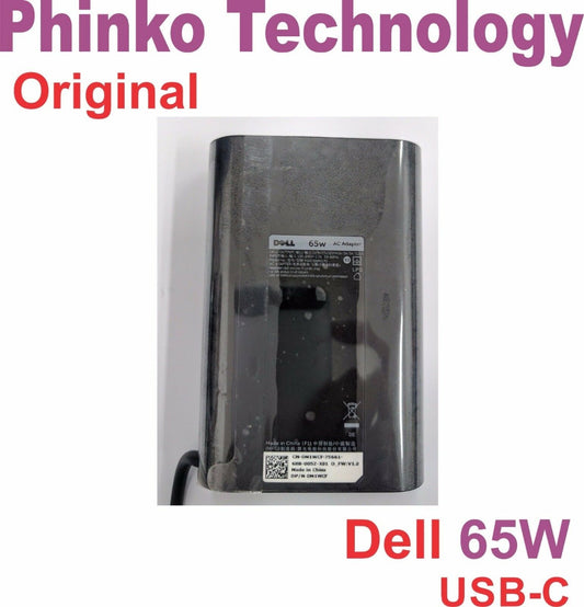 Genuine Dell USB-C Type-C 65W Adapter Charger XPS 13 7390 7389