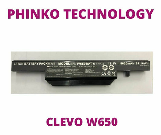 New W650BAT-6 battery For Clevo W650 W650S W650SC W670SJQ W650SJ