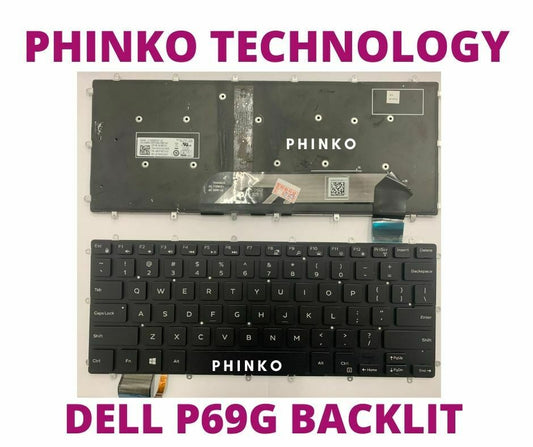 Dell P69G P69G001 P83G P83G001 P58F P58F001 P70F P70F001 US Backlit Keyboard