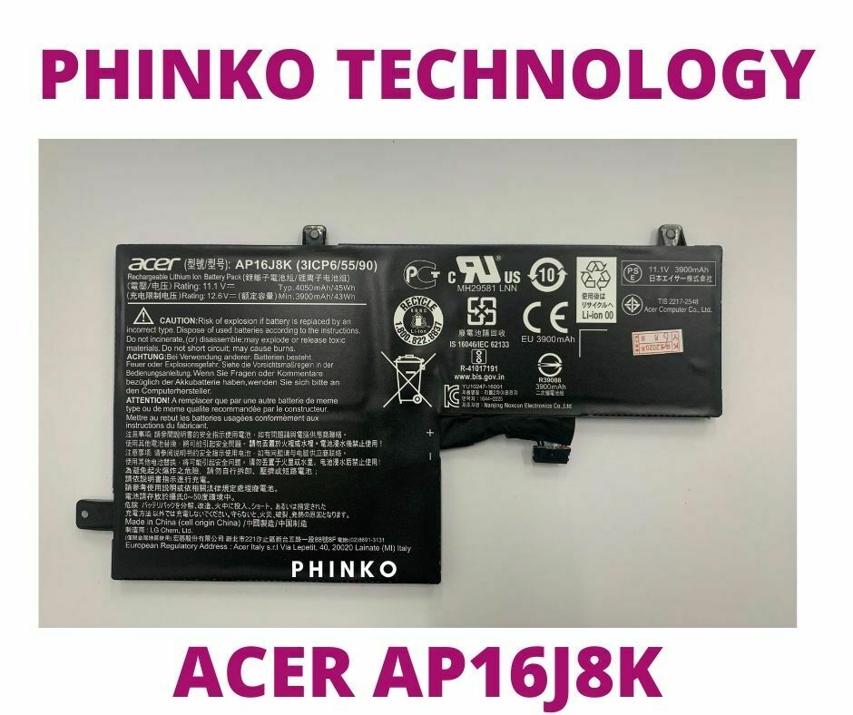 NEW Laptop Battery AP16J8K For CHROMEBOOK 11 C731 AP16J5K Genuine