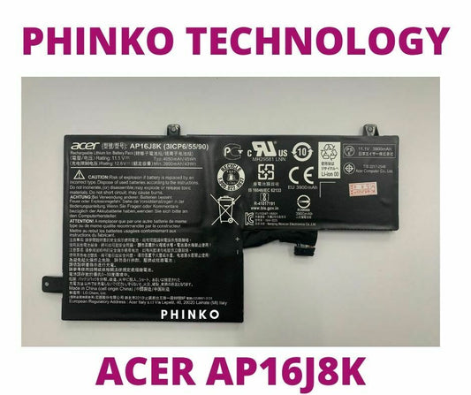 NEW Laptop Battery AP16J8K For CHROMEBOOK 11 C731 AP16J5K Genuine