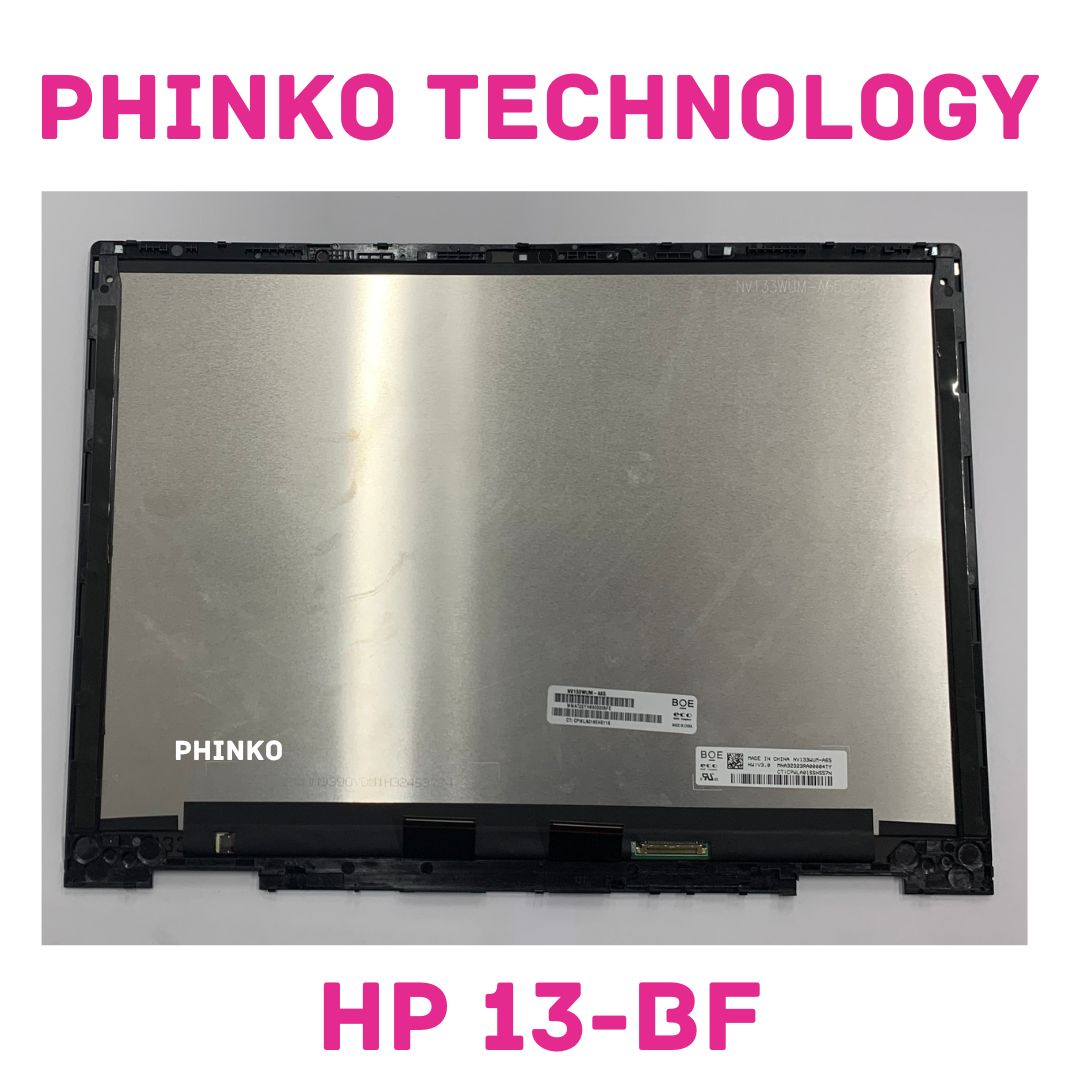 FHD LCD Touch Screen Assembly with Frame for HP Envy x360 13-BF Series SILVER