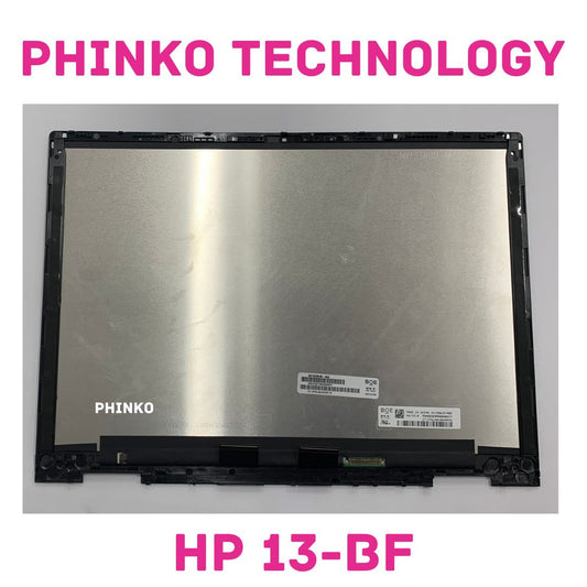 FHD LCD Touch Screen Assembly with Frame for HP Envy x360 13-BF Series SILVER