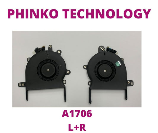 NEW Apple MacBook Pro A1706 13" 2016 Left & Right Pair CPU Cooling Fan Set