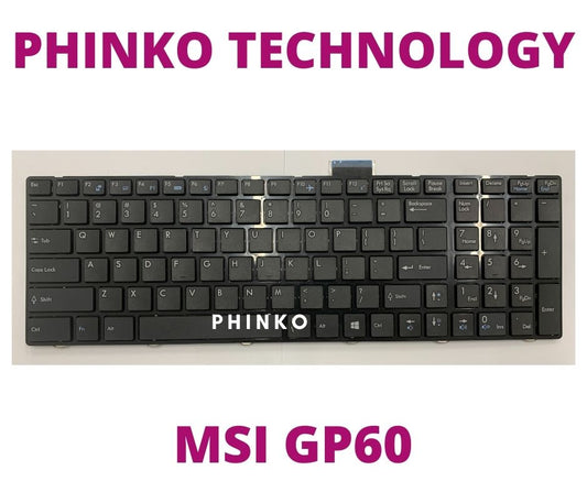 New for MSI GE60 GE70 GP60 GP70 CR61 CR70 CX70 US keyboard Black No Backlight