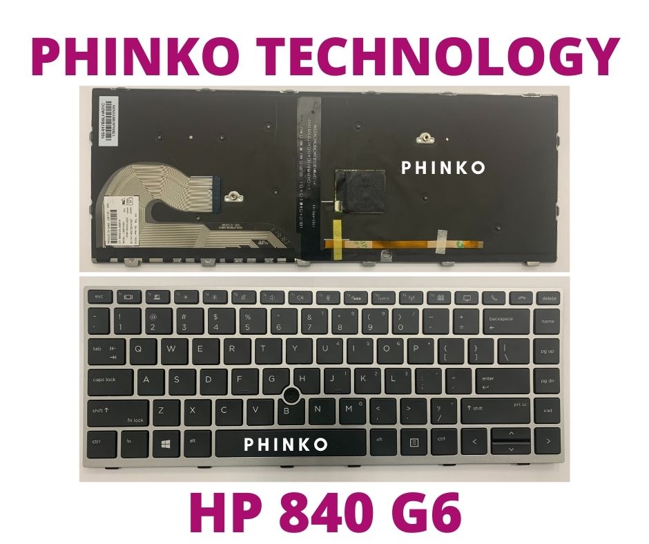 New for HP EliteBook 840 G5 G6 846 G6 745 G6 Keyboard US BACKLIT Silver Frame