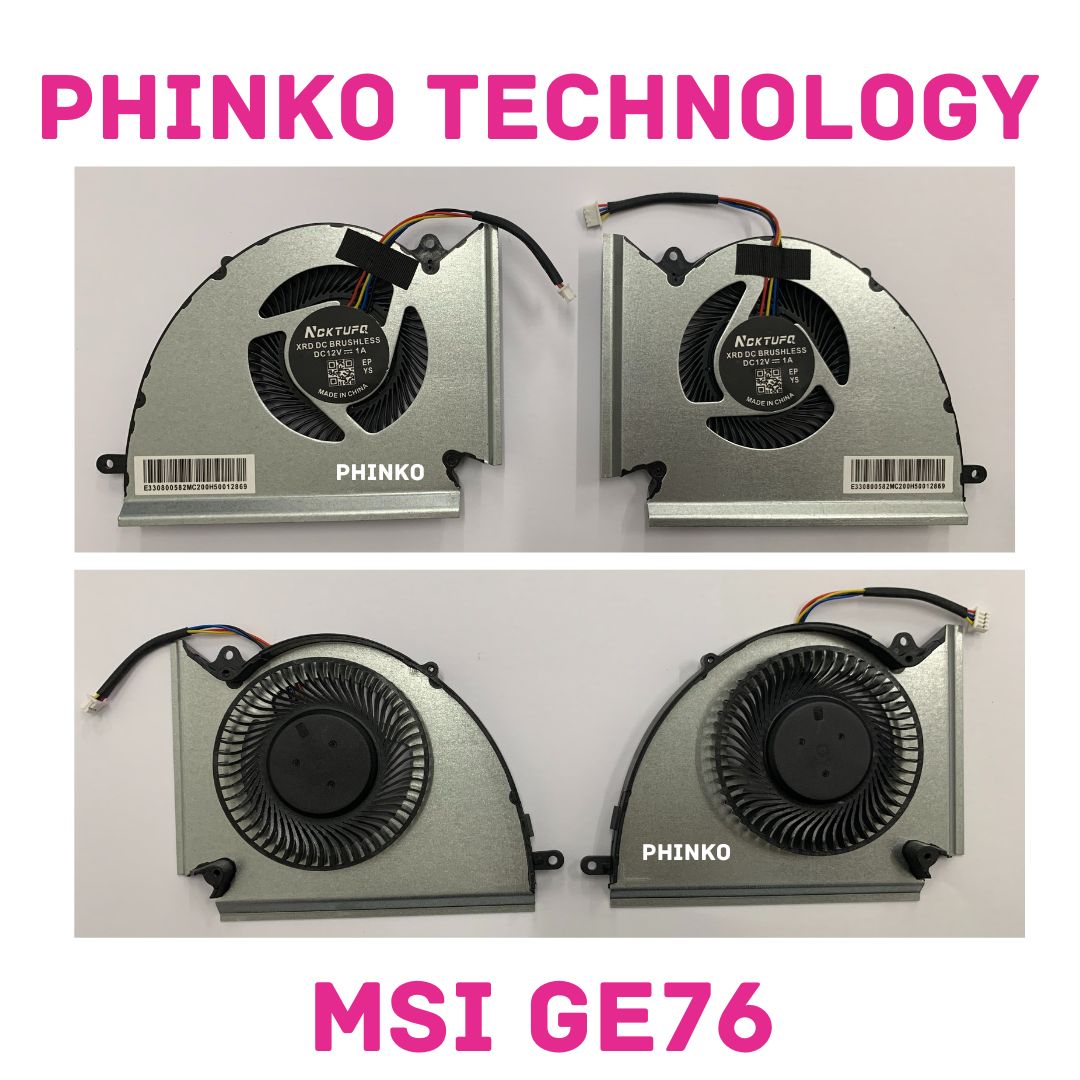 CPU + GPU Cooling Fan For MSI GE76 Raider 10UE GP76 Leopard 11UE MS-17K3 MS-17K2