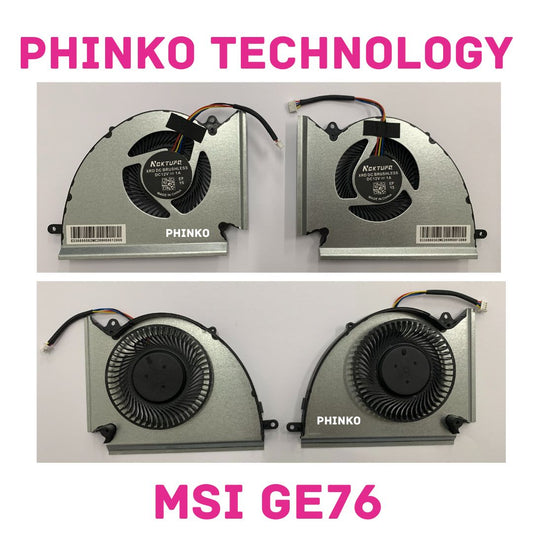 CPU + GPU Cooling Fan For MSI GE76 Raider 10UE GP76 Leopard 11UE MS-17K3 MS-17K2