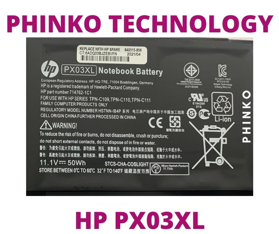 Battery For HP Envy Touchsmart 14-K M6-K series PX03XL 715050-001