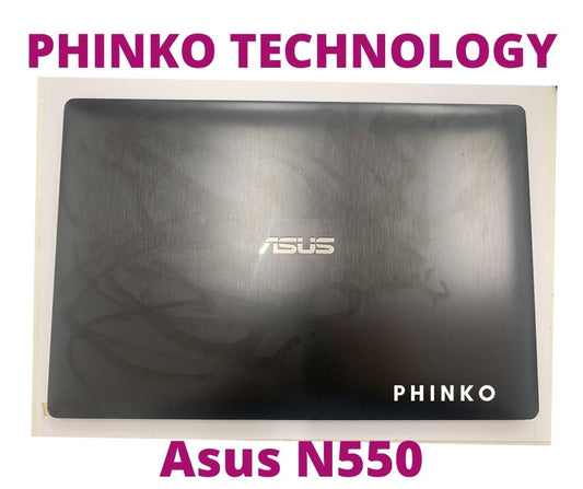 NEW for ASUS N550 N550J N550JA N550JK Non-Touch Top Lid LCD Back Cover w/ Hinge