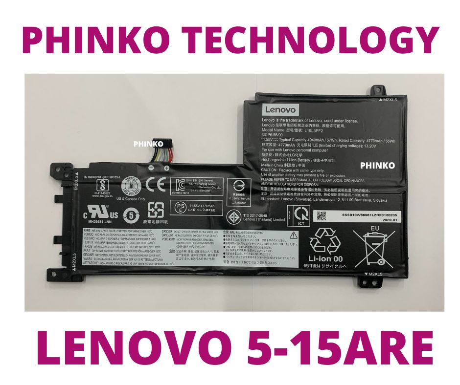 New 57Wh Genuine L19C3PF5 Battery for Lenovo IdeaPad 5 15ARE05 SB10W86938 Series