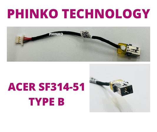 NEW DC Power Jack Cable For Acer Swift 3 SF314-51 SF314-51G TYPE B