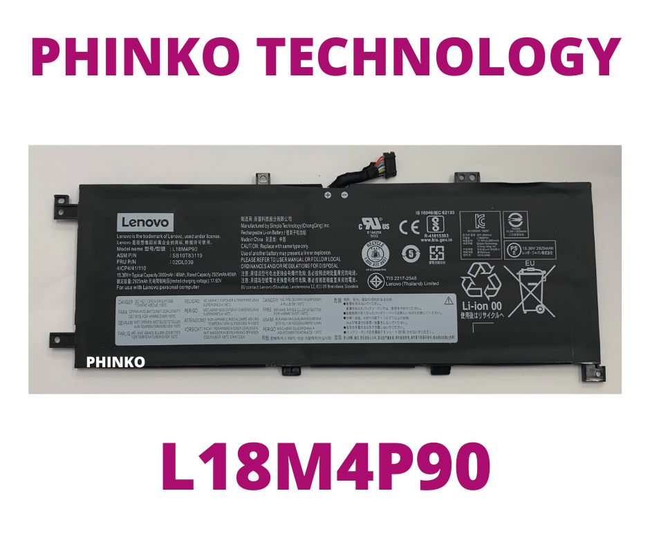Replacement Battery For Lenovo ThinkPad L13 Yoga & S2 2020 - 46Wh, 2985mAh, Grade A L18D4P90