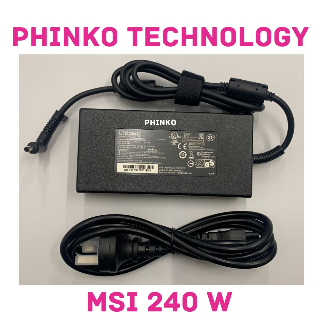 Chicony 20V 12A 240W AC Adapter Charger For MSI Katana GF76 4.5*3.0mm