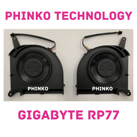 CPU GPU Cooling Fan for Gigabyte Aero 17 HDR XA XB YD WA RP77 RP77XA RP77WA