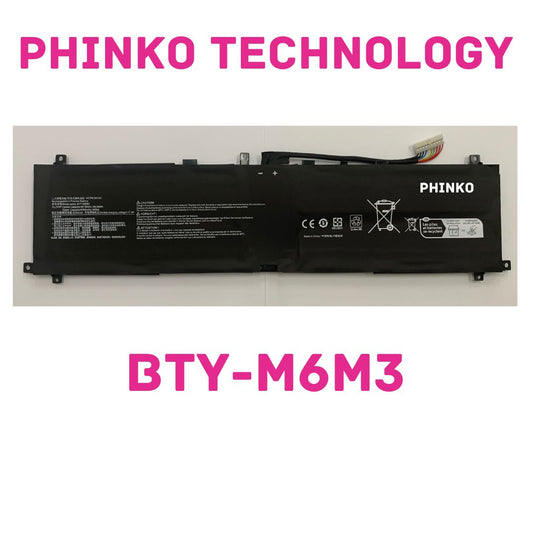 BTY-M6M3 Battery for MSI Raider MS-15M1 MS-15M2 MS-17S1 MS-17S2 GE68HX GE78HX