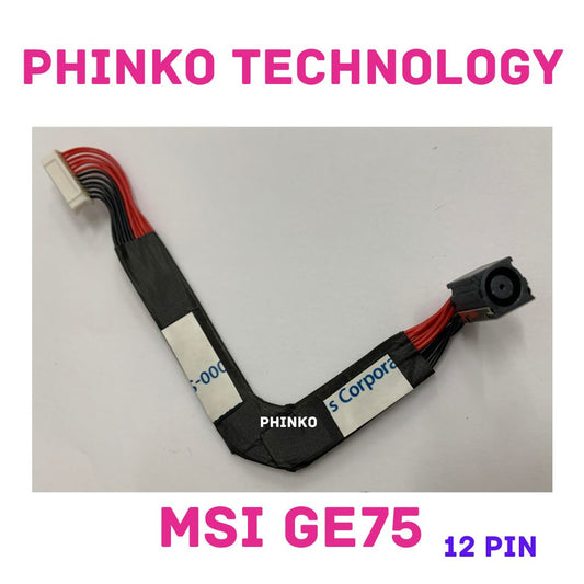 FOR MSI GE75 Leopard 9SD 9SE MS-17E2/9SC MS-17E3 DC JACK POWER CABLE 12PIN
