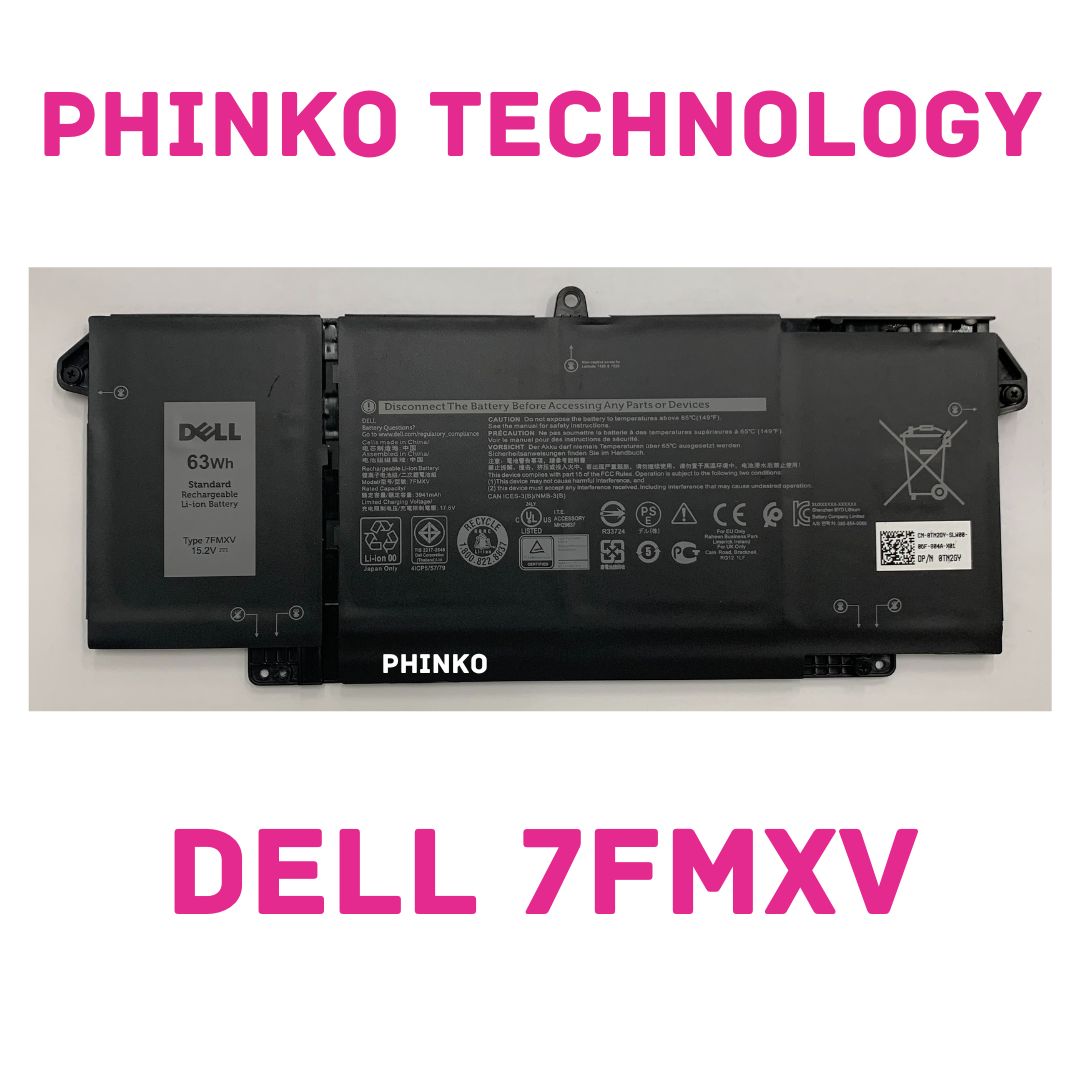 Dell 7FMXV Battery for Latitude 5320 7320 7420 2in1 P139G P134G P136G 63Wh