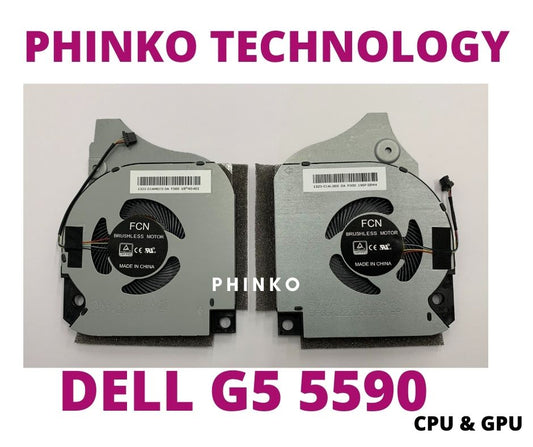 CPU + GPU Cooling Fan Dell G5 15 5590 G7 7790 7590 P82F 006KT2 06KT2 09THTN 5V