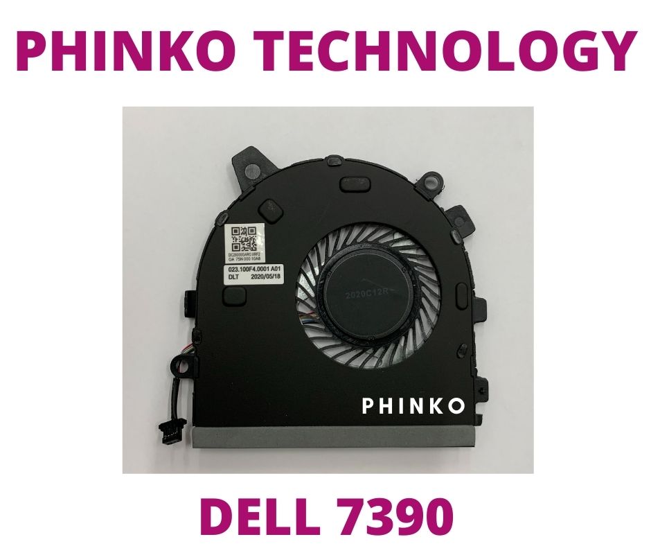 Ventilateur CPU Pour Ordinateur Portable DELL - Réf. I7390-7100BLK / FM1H / DFS5K12214161F - Neuf D'origine