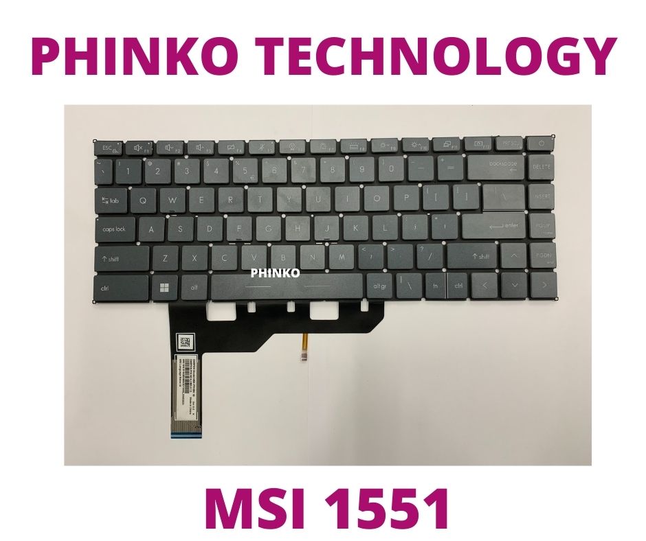 US backlit keyboard for MSI Modern 15 A10M A11M A11MU MS-1551 MS-1552 A10RB-033