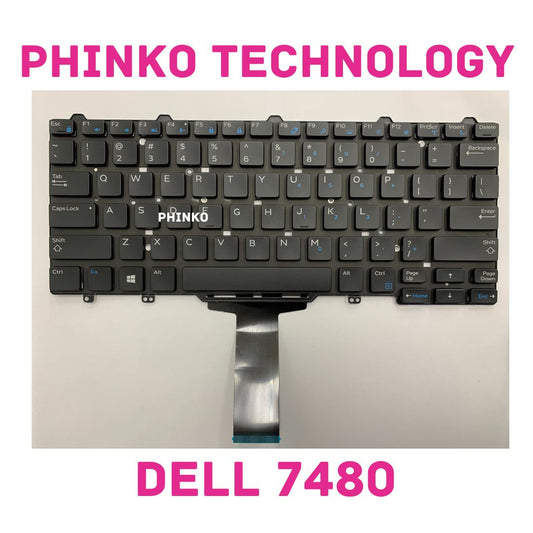 Keyboard For Dell Latitude 7480 Without trackpoint Frame