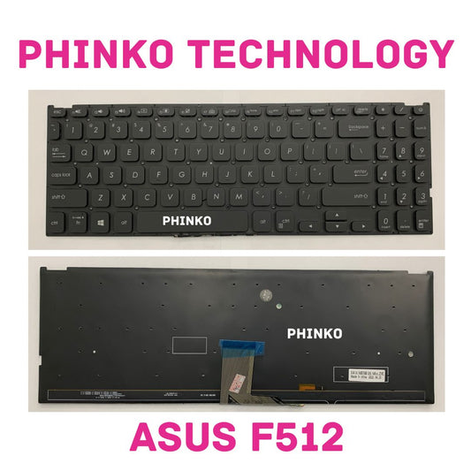 US Keyboard for Asus Vivobook F512 F512D F512DA F512F F512FA F512U F512UA Black