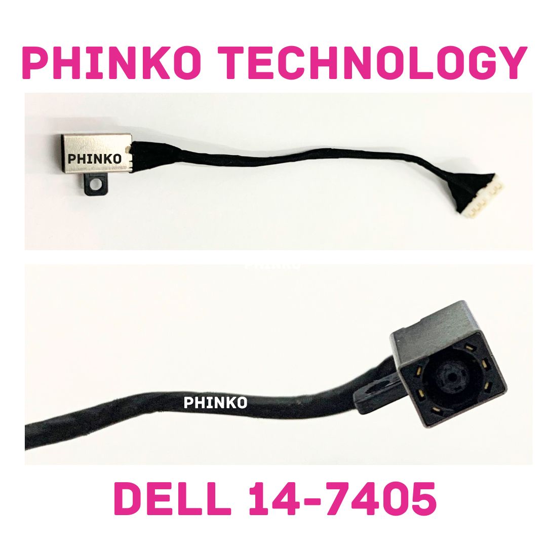 For Dell Inspiron 14 7405 2-in-1 DC Power Jack Socket Cable