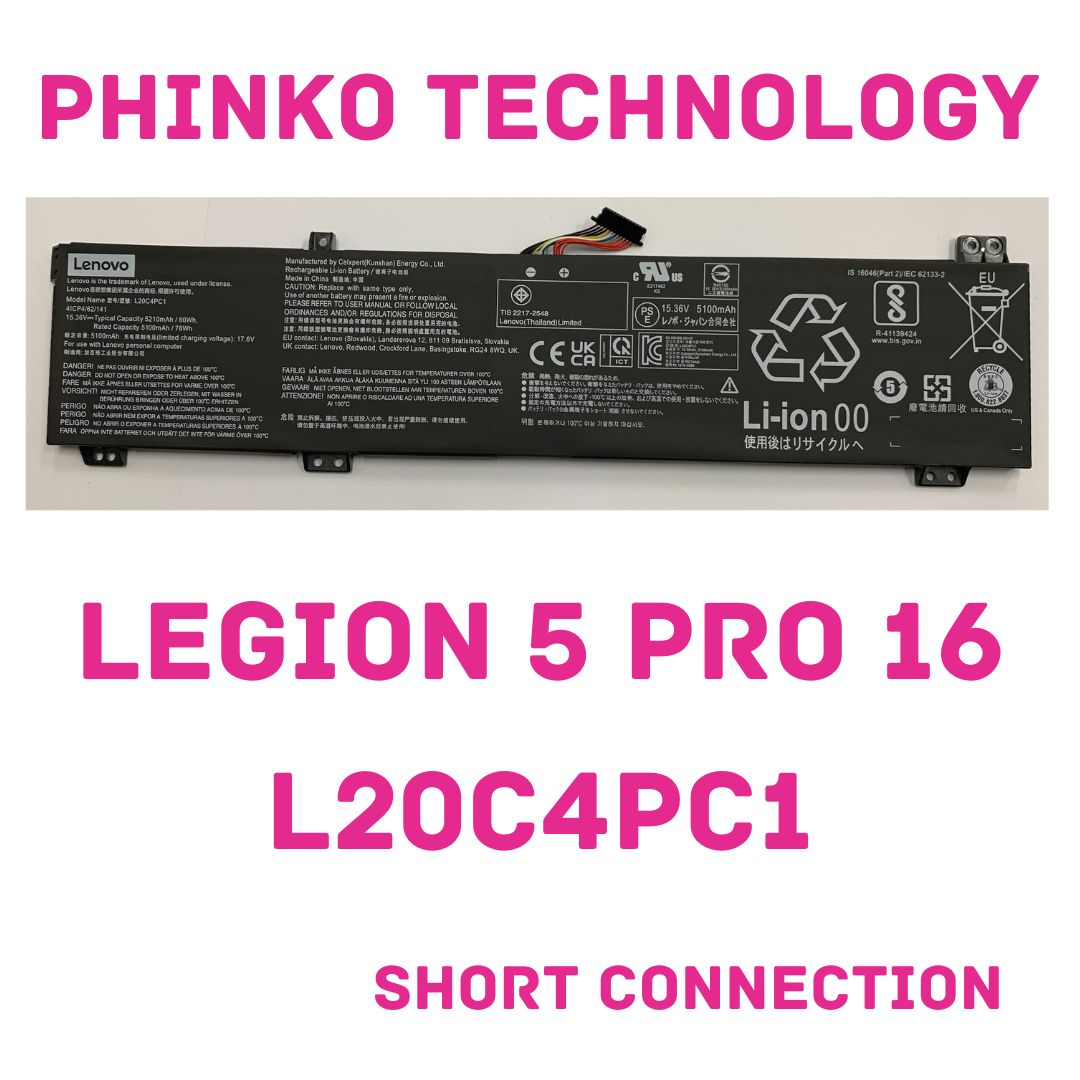 Genuine L20C4PC1 Battery for Lenovo Legion 5 17ACH6H 16ITH6 16ACH6H 15ACH6H