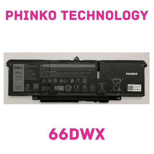 66DWX 57Wh Battery for Dell Latitude 7340 7440 7640 3ICP6/65/78 0HYH8 0CTJJ6