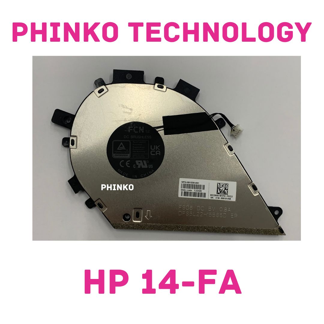 NEW CPU Cooling Fan For HP Envy X360 Laptop 2-in-1 14-FA 14-FC 14T-FC N91030-001